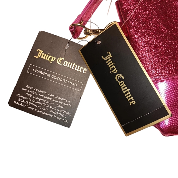 Juicy Couture Charging Cosmetic Bag NWT also can be used as Wristlet - Picture 5 of 8
